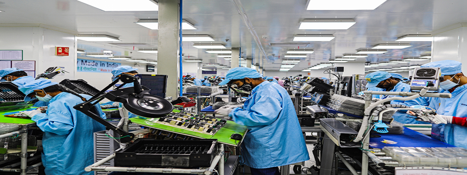 Electronics manufacturing production floor